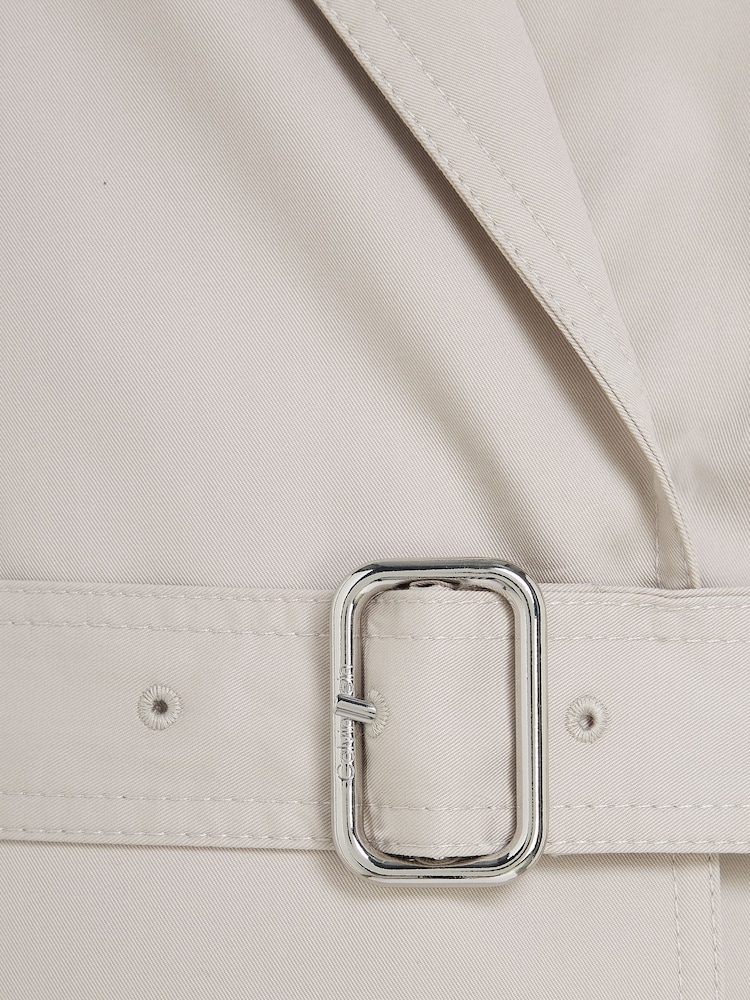 Calvin Klein Grey Essential Trench Coat - Image 6 of 6