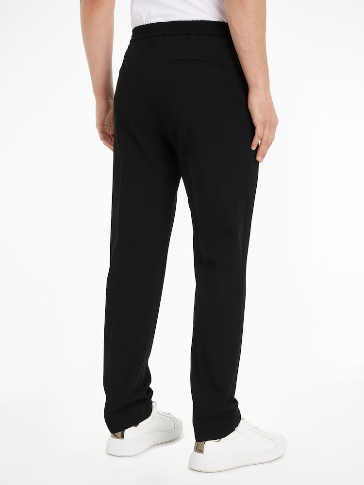 Calvin Klein Black Soft Twill Joggers - Image 2 of 6 Calvin Klein Black Soft Twill Joggers - Image 2 of 6