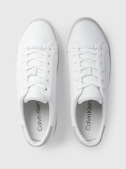 Calvin Klein White Vulcanised Diamond Trainers - Image 5 of 6