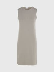 Calvin Klein Brown Fine Wool Shift Dress - Image 5 of 5
