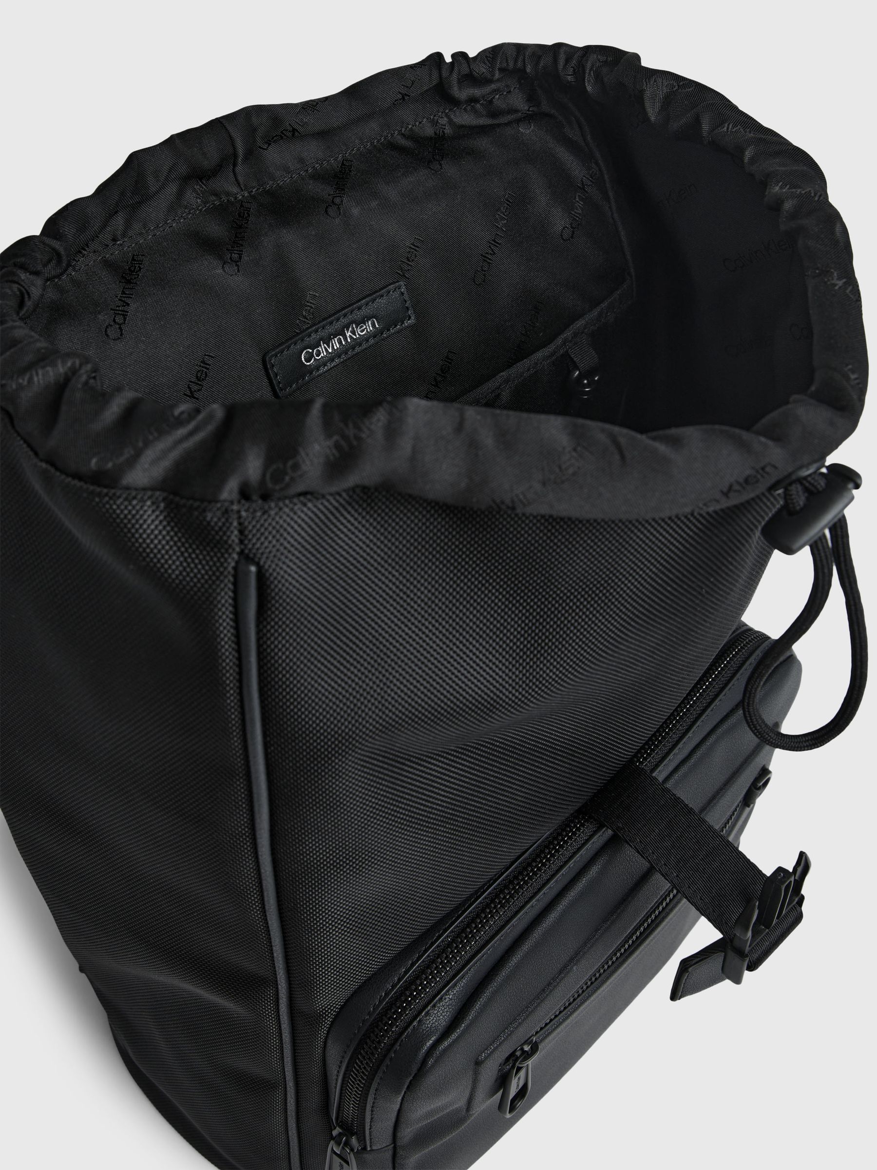 Buy Calvin Klein Black Elevated Flap Backpack from Next USA Buy Calvin Klein Black Elevated Flap Backpack from Next USA