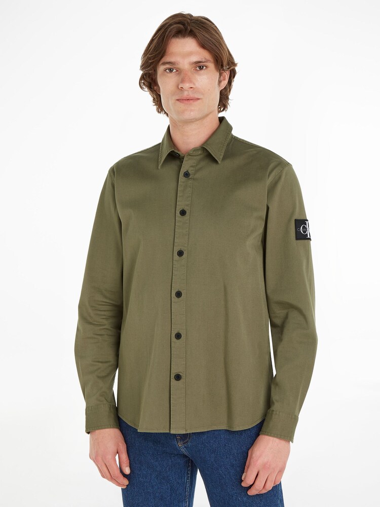 Calvin Klein Jeans Relaxed Monologo Shirt - Image 1 of 6