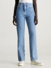 Calvin Klein Jeans Blue High Rise Straight Jeans - Image 1 of 7