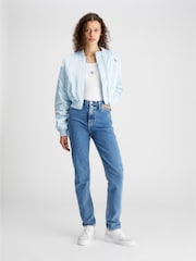 Calvin Klein Jeans Blue High Rise Straight Jeans - Image 2 of 7