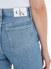 Calvin Klein Jeans Blue High Rise Straight Jeans - Image 3 of 7
