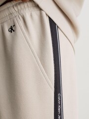 Calvin Klein Jeans Pique Interock Cream Joggers - Image 3 of 5