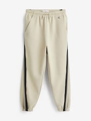 Calvin Klein Jeans Pique Interock Cream Joggers - Image 5 of 5