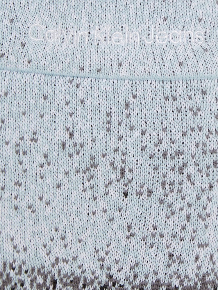 Calvin Klein Jeans Blue Jacquard Skirt - Image 5 of 5