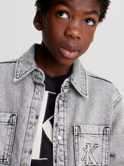Calvin Klein Jeans Grey Padded Overshirt - Image 2 of 4