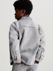 Calvin Klein Jeans Grey Padded Overshirt - Image 3 of 4
