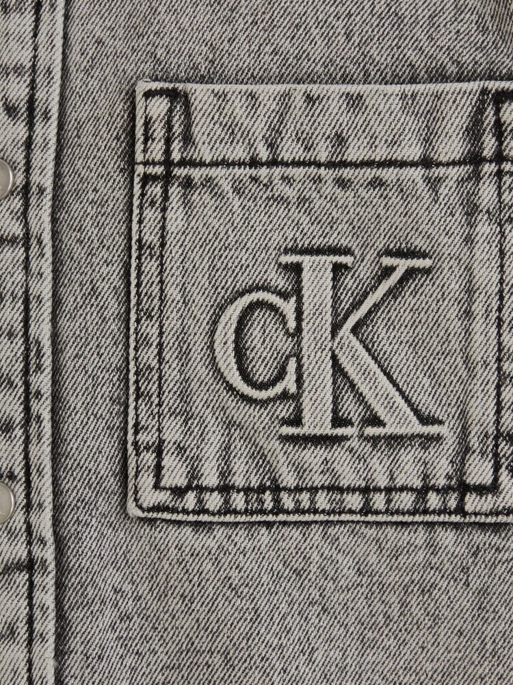 Calvin Klein Jeans Grey Padded Overshirt - Image 4 of 4