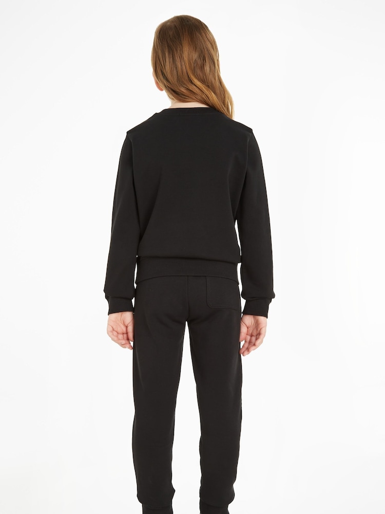 Calvin Klein Jeans Kids Logo 100% Cotton Black Sweat Set - Изображение 2 из 4 Calvin Klein Jeans Kids Logo 100% Cotton Black Sweat Set - Изображение 2 из 4