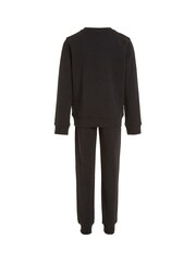 Calvin Klein Jeans Kids Logo 100% Cotton Black Sweat Set - Изображение 4 из 4