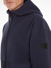Calvin Klein Blue Bonded Fleece Jacket - Image 3 of 6
