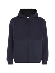 Calvin Klein Blue Bonded Fleece Jacket - Image 4 of 6