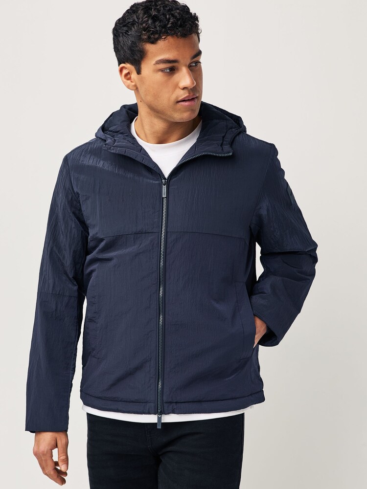 Calvin Klein Blue Crinkle 2.0 Jacket - Image 1 of 8 Calvin Klein Blue Crinkle 2.0 Jacket - Image 1 of 8