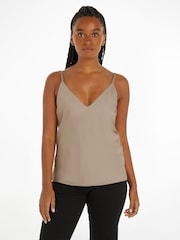 Calvin Klein Grey Recycled Cami Top - Image 1 of 6