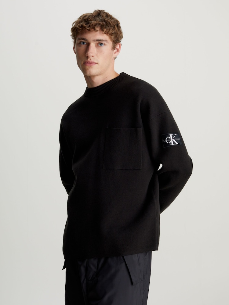 Calvin Klein Jeans Black Jumper - Image 1 of 7