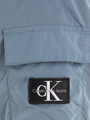 Calvin Klein Jeans Blue Structured Bomber Jacket - Image 4 of 4