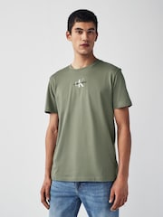 Calvin Klein Jeans 100% Cotton Monologo T-Shirt - Image 1 of 4