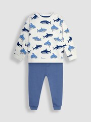 JoJo Maman Bébé 2-Piece Shark Sweatshirt & Joggers Set - Imagem 2 de 6
