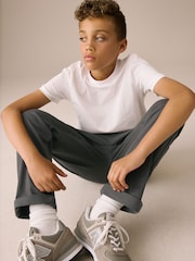 Charcoal Grey Regular Fit Rib Waist Pull-On Trousers (3-16yrs) - Image 3 of 3