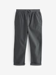 Charcoal Grey Regular Fit Rib Waist Pull-On Trousers (3-16yrs) - Image 5 of 7