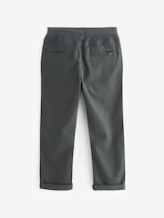 Charcoal Grey Regular Fit Rib Waist Pull-On Trousers (3-16yrs) - Image 6 of 7