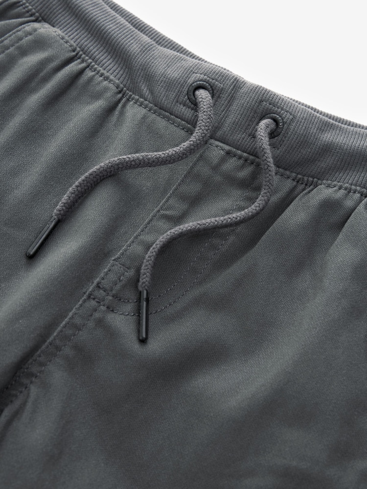 Charcoal Grey Regular Fit Rib Waist Pull-On Trousers (3-16yrs) - Image 7 of 7