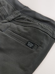 Antraciet - Broek met geribde elastische taille (3-16 jr) - Afbeelding 8 van 8