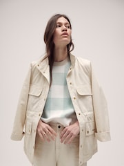 Barbour® White Maeva Utility Jacket - Image 1 of 1