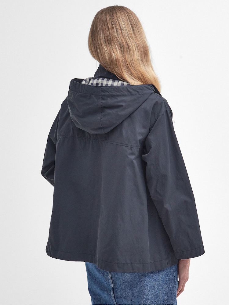 Barbour® Navy Perez Showerproof Hooded Jacket - Image 2 of 9