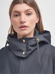 Barbour® Navy Perez Showerproof Hooded Jacket - Image 4 of 9