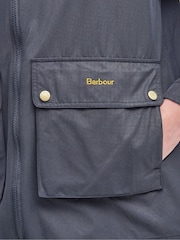 Barbour® Navy Perez Showerproof Hooded Jacket - Image 9 of 9