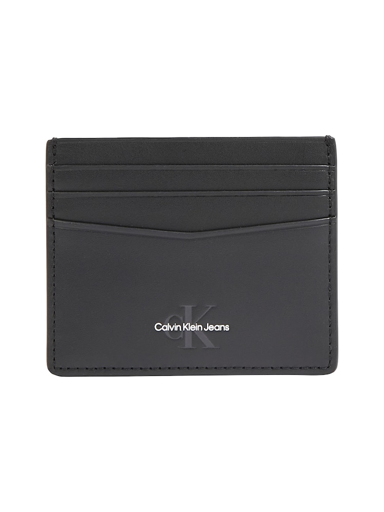 Calvin Klein Jeans Black Monogram Cardcase - Image 2 of 3 Calvin Klein Jeans Black Monogram Cardcase - Image 2 of 3