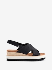 TOMS Diana Cross-Over Wedge Yarn Dye Sandals - Image 1 of 5