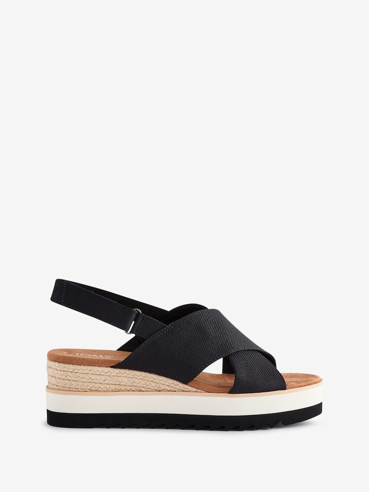 TOMS Diana Cross-Over Wedge Yarn Dye Sandals - Image 1 of 5