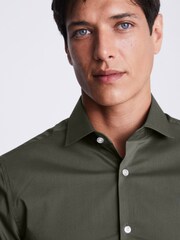 MOSS Green Chrome Slim Stretch Shirt - Image 2 of 5