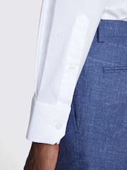 MOSS White Dobby Stretch Shirt - Image 3 of 5