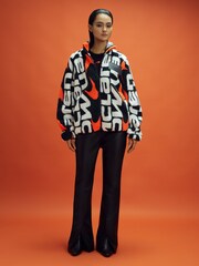 Reiss x McLaren F1 Team Black Multi McLaren F1 Zip-Through Fleece Jacket - Image 7 of 10
