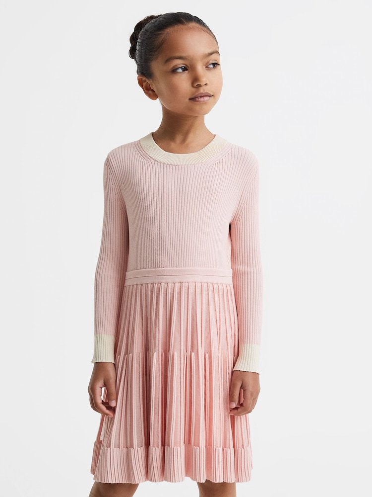 Vestido de canalé ajustado y con vuelo Teagan de Reiss - Imagen 1 de 6