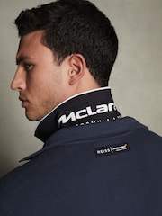 Reiss x McLaren F1 Team Airforce Blue McLaren F1 Hybrid Quilt and Jersey Jacket - Image 4 of 7