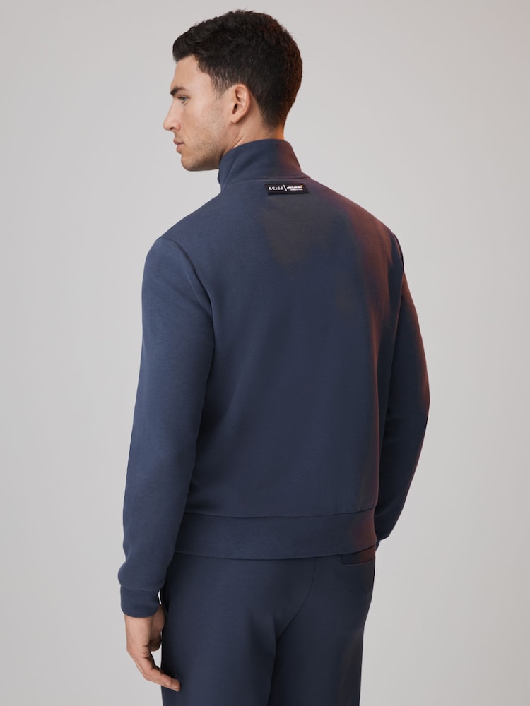 Reiss x McLaren F1 Team Airforce Blue McLaren F1 Hybrid Quilt and Jersey Jacket - Image 7 of 7