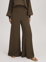 Florere Wide Leg Satin Trousers - Image 3 of 5