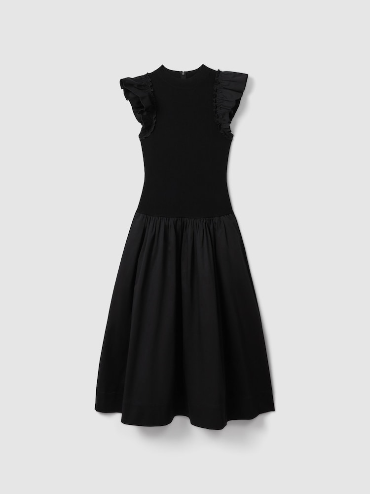 Florere Ruffle Sleeve Midi Dress - Image 2 of 5