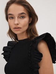 Florere Ruffle Sleeve Midi Dress - Image 4 of 5