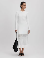 Вязаное платье миди Reiss Tasmin - Image 5 of 6