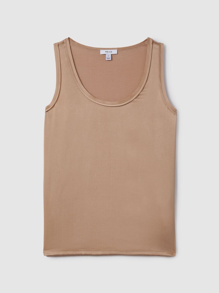 Reiss Bronze Riley Silk Front Vest - Image 2 of 6 Reiss Bronze Riley Silk Front Vest - Image 2 of 6