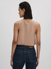 Reiss Bronze Riley Silk Front Vest - Image 5 of 6