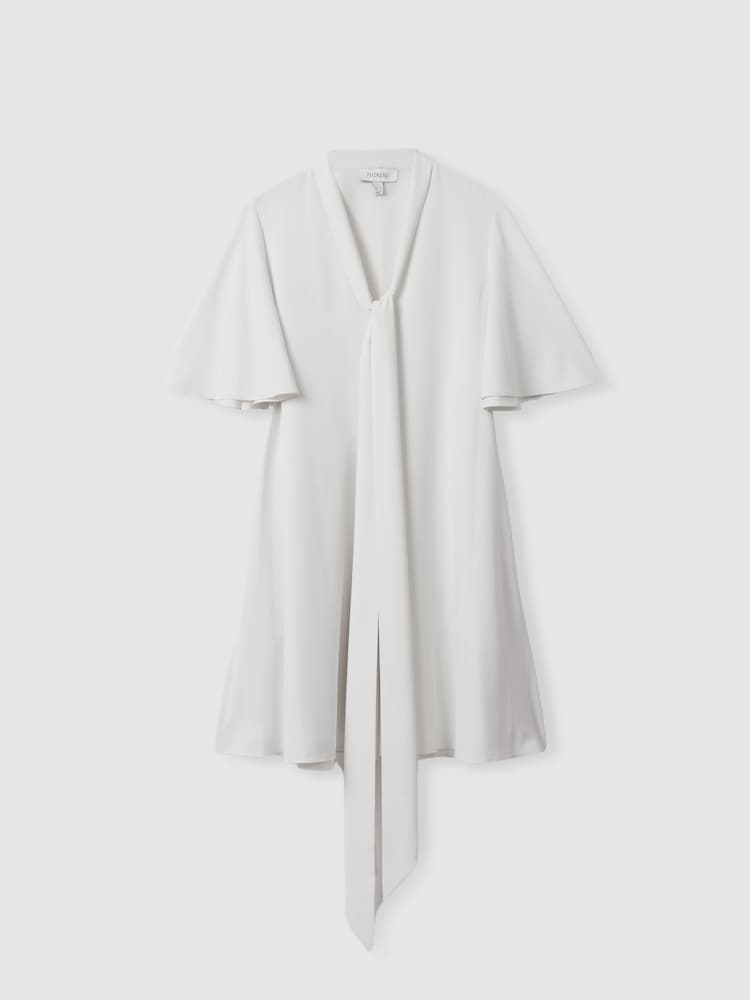Florere Tie Neck Mini Dress - Image 2 of 6